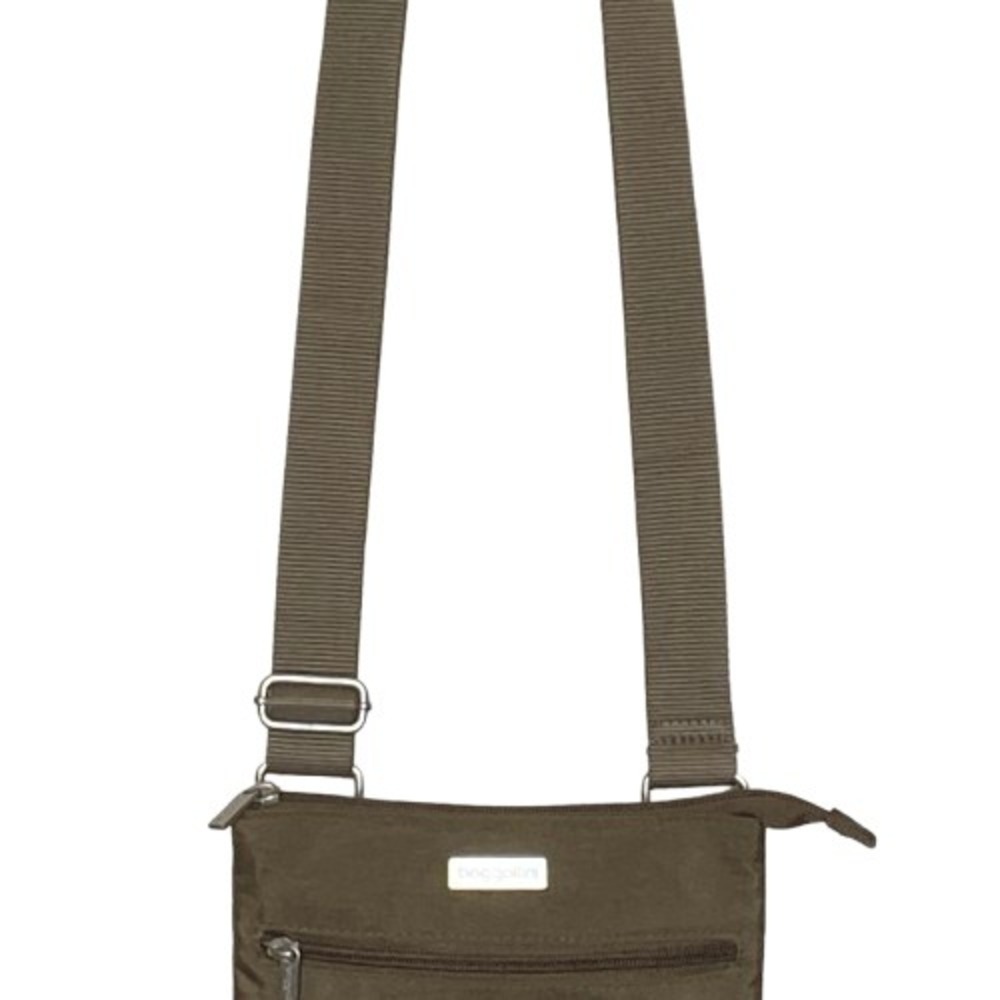 Baggallini Womens Crossbody Bag Brown Nylon Lightweight‎ Travel Vacation Casual - Picture 4 of 11